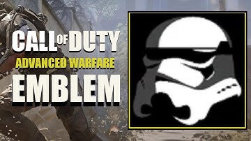COD AW / Call of Duty Advanced Warfare : Star Wars Stormtrooper Helmet Emblem Tutorial