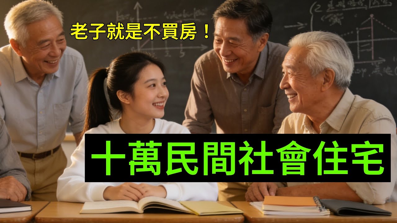 拒絕孤獨死！我給台灣人留了10萬床社會住宅：只要你敢「寄生大學」！