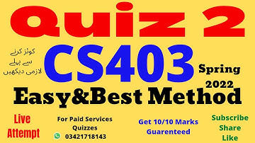 cs403 quiz 2 solution spring 2022 cs403 quiz 2 2022 cs403 quiz2 2022 cs403 quiz no 2 2022 cs403 quiz