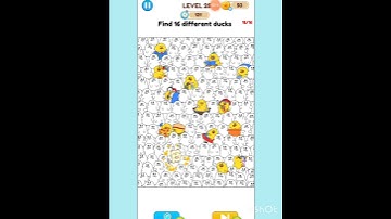 Annoying puzzle game level 25 Find 16 different ducks #games #short #funny #braingames
