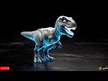 Beautiful 3D Hologram of Dinosaurs - Triceratops, Tyrannosaurus, Stegosaurus