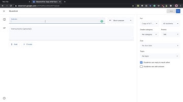 Google Classroom Questions For GSCS