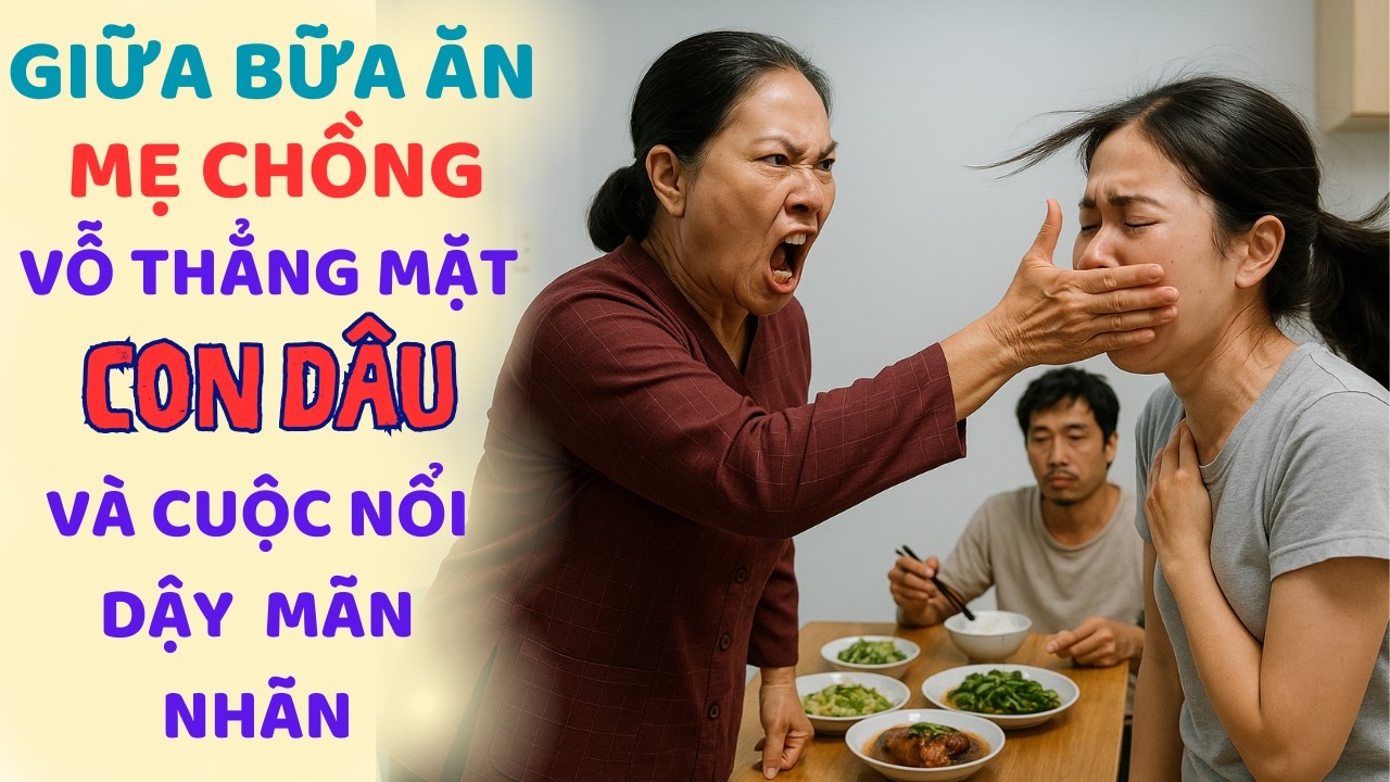 Outline Video Vì lỡ Quên Không Mời MẸ CHỒNG ăn cơm mà tôi bị BÀ NÉM Thẳng CÁI BÁT vào mặt