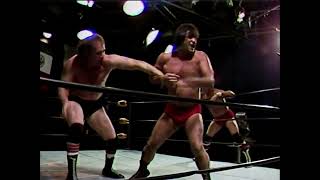 Dick Slater, Bob Orton Jr. and Jerry Brisco vs Greg Valentine Dory Funk Jr. and Red Dog Lane. 1982