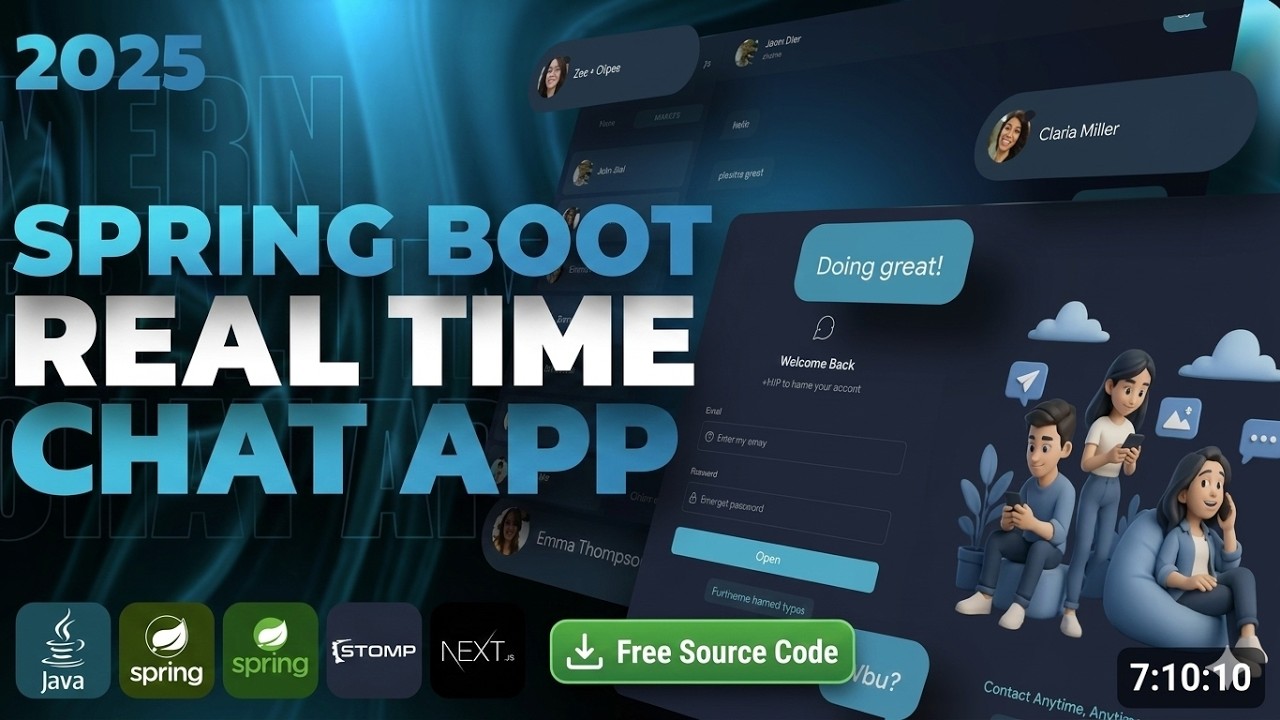 Modern Real-Time Chat App: Java Spring Boot, STOMP & Next.js (Free ...