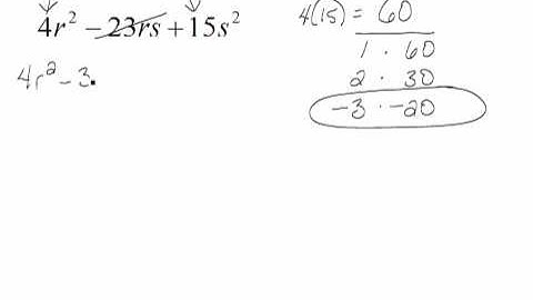 Product/Sum Method of Factoring pt. 2  4.5