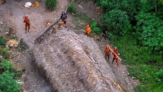 Tribal Attack | Uncontacted Tribes Firing Bows & Arrows To An Aircraft