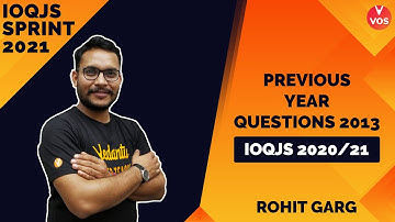 Previous Year Questions 2013 | IOQJS SPRINT 2020/21 | IOQJS Exam | IOQJS Strategy | Rohit Sir | VOS