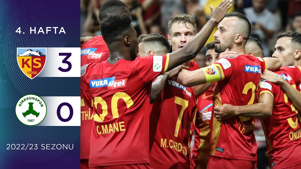 2022-2023 Süper Lig KAYSERİSPOR - GİRESUNSPOR 3-0 Maç Özeti