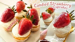 Candied Strawberry Cupcakes w/ Cream Cheese Frosting | Tanghulu Strawberries  #tanghulu by Marisha's Couture Cakes 607 views 1 month ago 14 minutes, 37 seconds