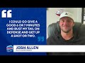 Josh Allen talks about the upcoming season and NFL players playing in the NBA | CBS Sports