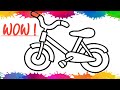 Easy Bicycle Drawing for Kids | Step by Step Bicycle Drawing | Simple Bike Drawing