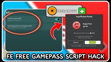 [ FE ] FREE Gamepass Script - ROBLOX SCRIPTS - Unlock Gamepass Pack, Infinite Money