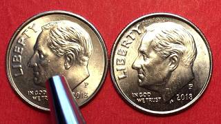 US 10 Cent 2018 P - Defect? Error? Scratch? - DC Coin World views 2 United States Philadelphia Dimes