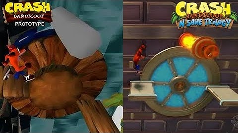Crash Bandicoot Future Tense E3 vs Prototype Waterfall Level