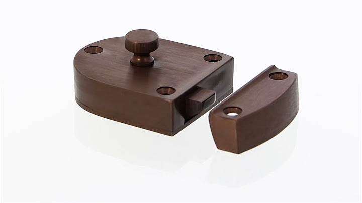 Oil rubbed bronze gate hardware