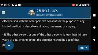 Gross Sexual Imposition Ohio Revised Code 2907.05 (improper touching)