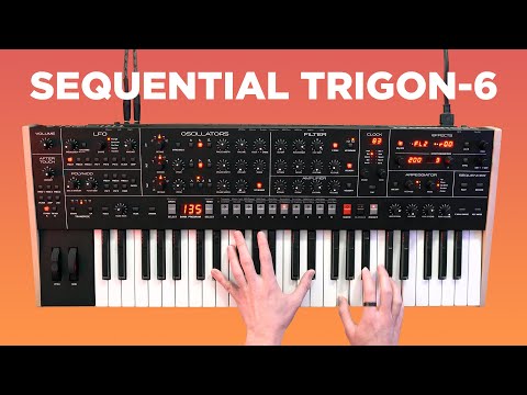 Sequential Trigon-6 : Analog Polyphonic Synthesizer : Sound Demo + Presets