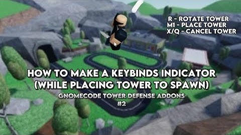 How To Make Keybinds indicator? | Gnomecode Tower Defense Addons #2