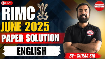 RIMC ENGLISH Paper Solution 2025 | RIMC June 2025 | RIMC  ENGLISH | RIMC Answer Key  | RIMC Coaching