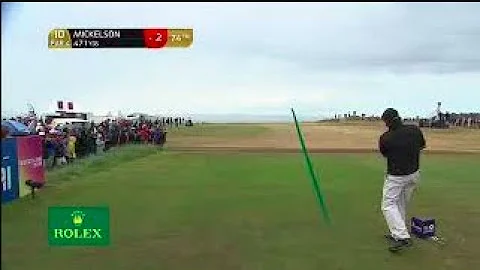 Phil Mickelson's 309 yd 2-iron stinger, "..a hella...