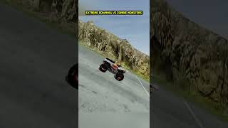 Extreme Downhill vs Zombie Monsters! #beamngdrive #beamng #shorts
