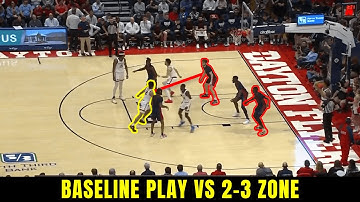 Baseline Out of Bounds vs 2-3 Zone