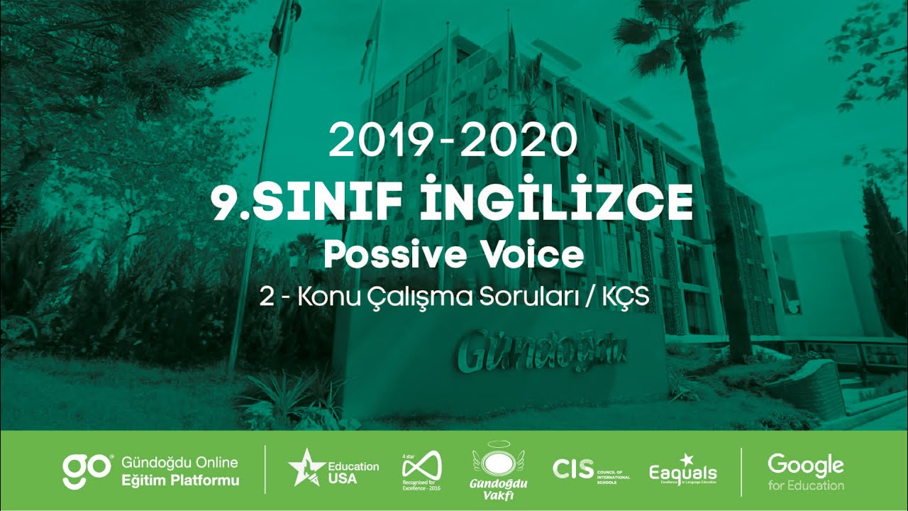 2019-2020 9. Sınıf İngilizce B9002 - Passive Voice | Anlatan Banu Küçük