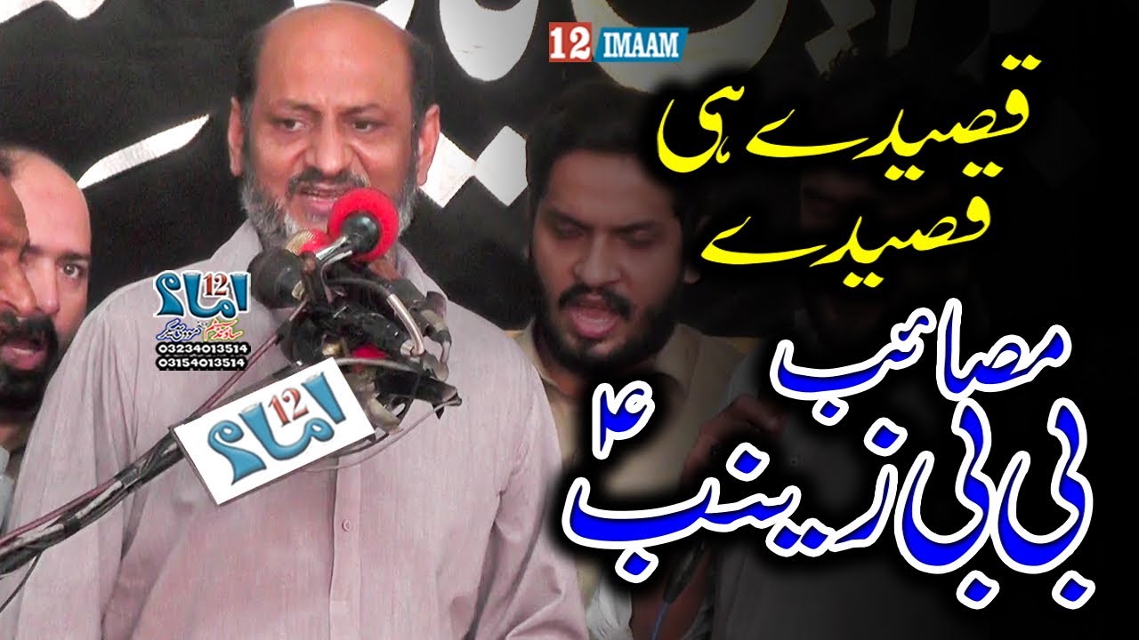 Zakir Intisar Manzoor Hussain | New Qasida | Majlis | Masaib Bibi Zainab a.s