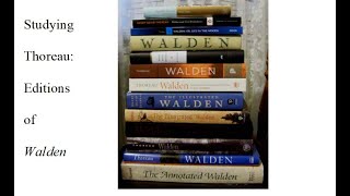 Studying Thoreau: Editions of WALDEN