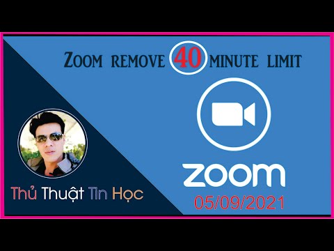 Cách tạo tài khoản Zoom không giới hạn thời gian 40 phút tháng 9-2021 l Thầy Quách Nhị