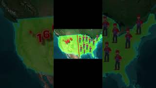 The Line That Divided America Forever | 100th Meridian Explained #shorts #map #world #geography #usa