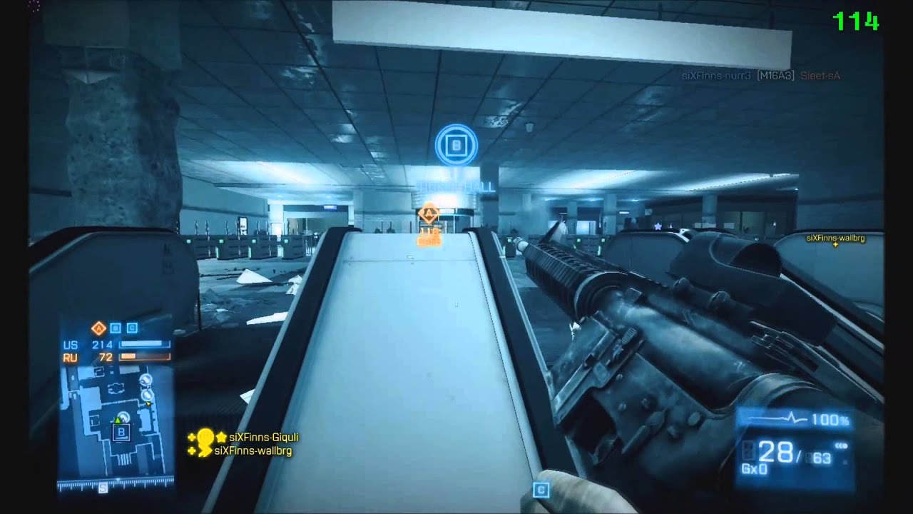 siXFinns vs SoAwesome LevelBF Invitational Final 5v5 Operation Metro US Side NA Server POV2