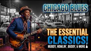 Dark Blues Room Ambience | Chicago Jazz Blues Guitar for Focus, Relaxation and Emotional Calm