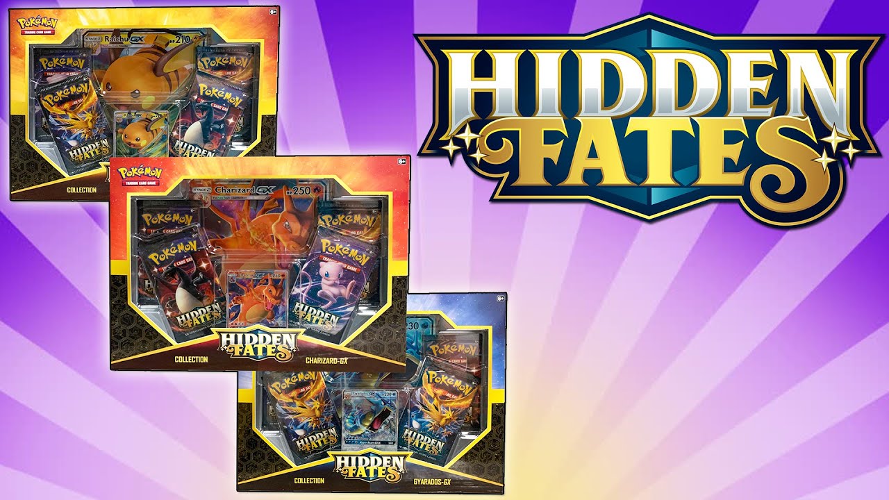 Pokemon Hidden Fates Collection Box Opening! Charizard, Gyarados, and Raichu GX!