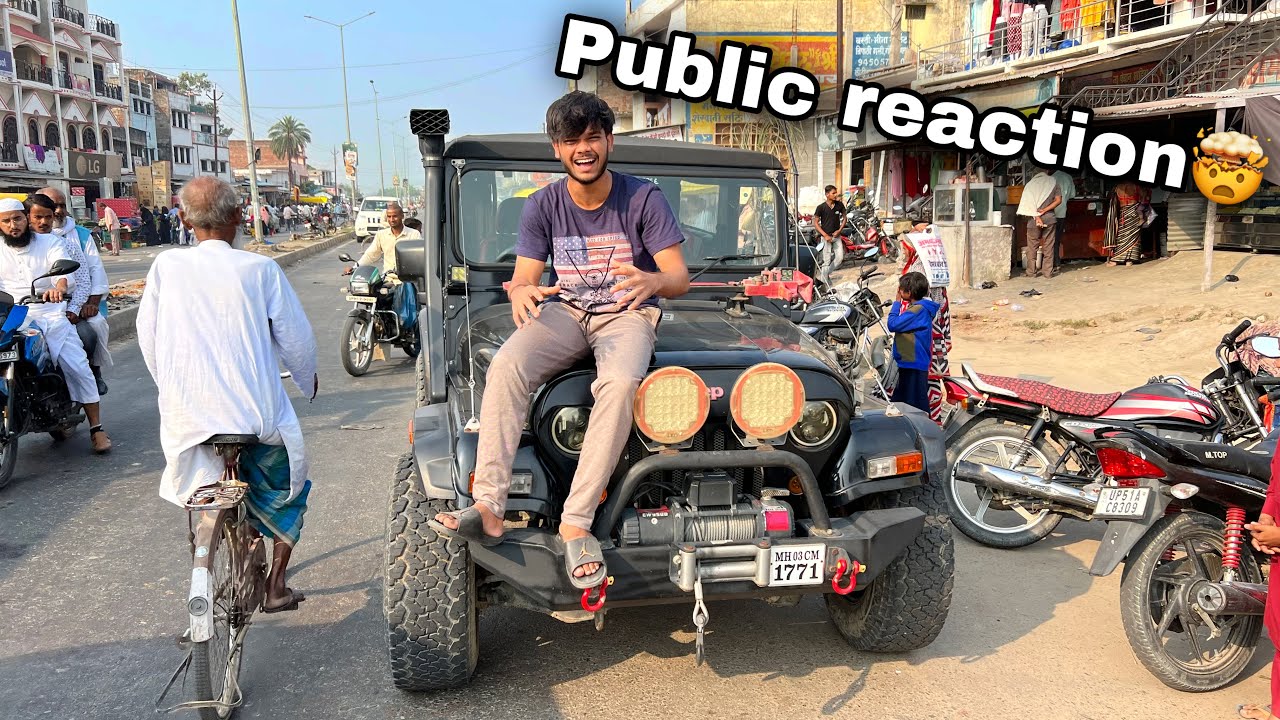 gaon me shopping with thar public reaction 😳 basti UP