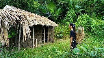 Full Video: 30 days living alone in abandoned houses in the middle of the forest