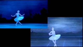 Swan Lake Variation Act Ii - Svetlana Zakharova & Ulyana Lopatkina Split Screen