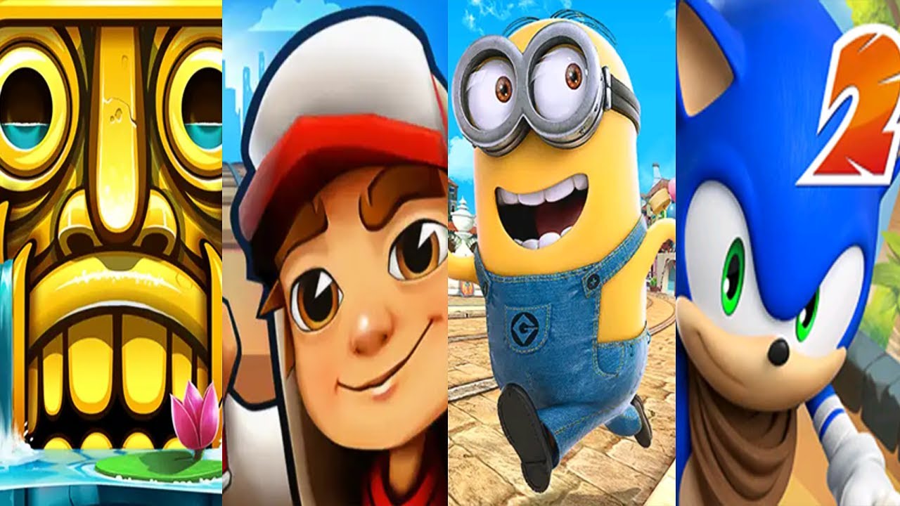 Temple Run 2 vs Subway Surfers vs Minion Rush: Despicable Me vs Sonic ...