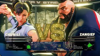 CHUN-LI VS ZANGLIEF 🥊 Street Fighter Gameplay on PlayStation |  PlayStation Games 🎯 STREET FIGHTER V