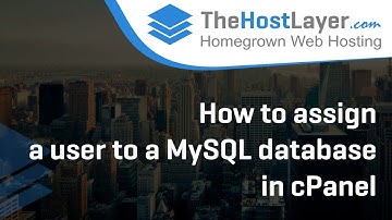How to assign a user to a MySQL database in cPanel
