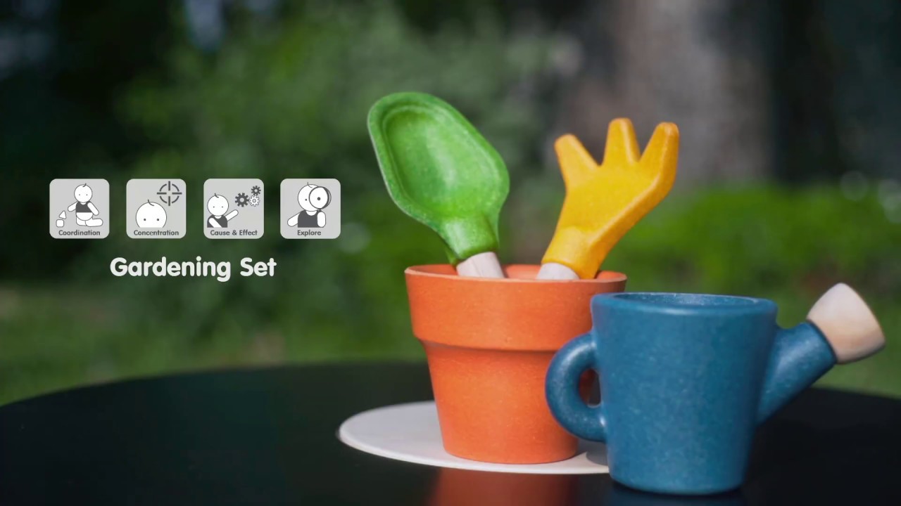 PlanToys Gardening Set YouTube