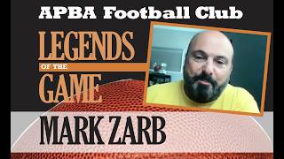 Mark Zarb, #APBA Hall of Famer, takes a deep dive into his #APBAFootball carding and playing methods
