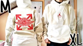 Nike / Off White Jordan Hoodie​/ Sweatshirts / M, XL / &​ wearing/ EP.94 - YouTube