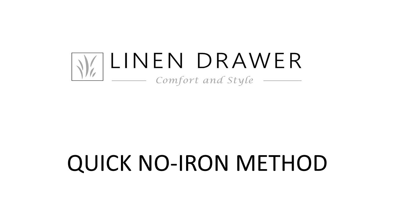 Quick no iron method for your cotton bedding YouTube