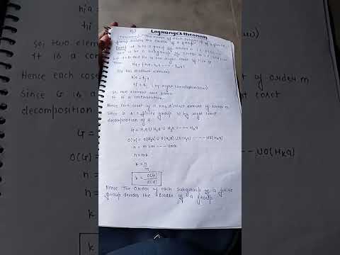 Lagrange's theorem in