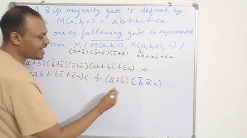 Gate Exam Electronics (EC) solutions | Digital Electronics | 3 input Majority gate #Gate2023