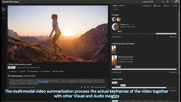 Multi-Modal Video Summary with OpenAI and Phi3.5 model - Azure AI Video Indexer Ignite 2024