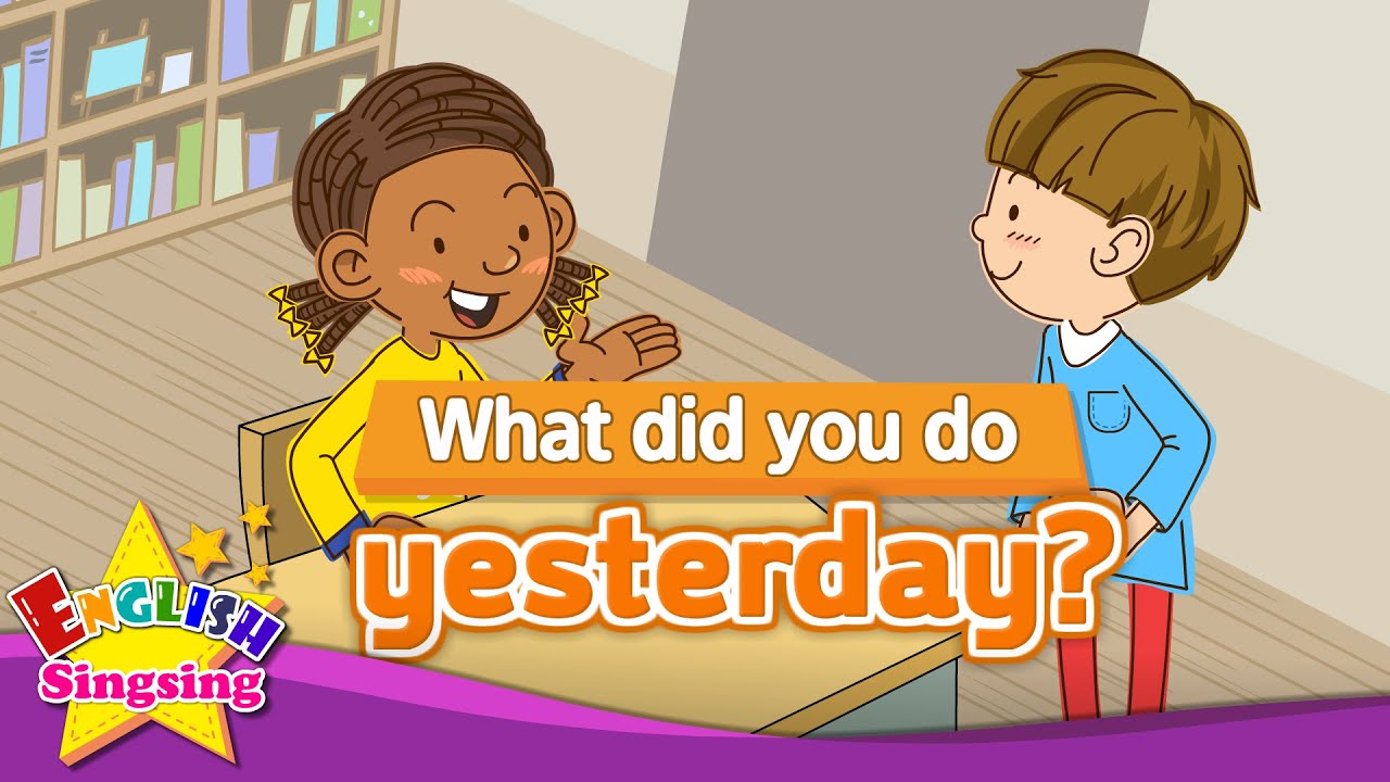 [Past tense] What did you do yesterday? - Exciting song - Sing along