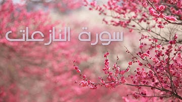 سورة النازعات بصوت القارئ هزاع البلوشي